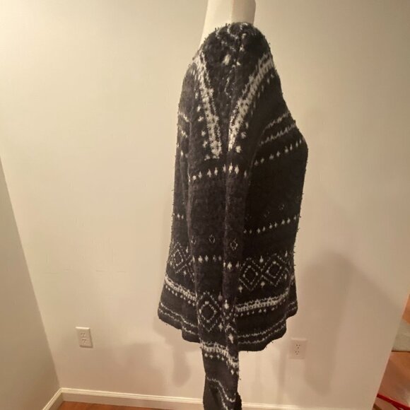 American Eagle Gray and White Women's Sweater Size Large - Picture 3 of 10